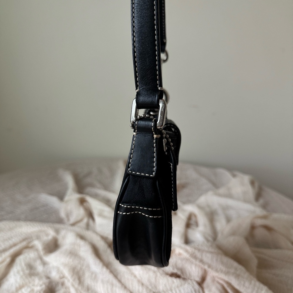 Chic vintage Coach hampton signature mini bag y2k soho - Picture 5 of 10